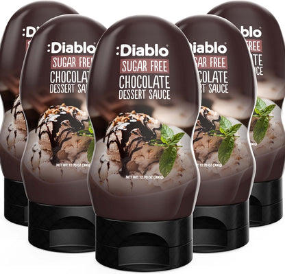 Diablo Dessert Sauce | No Added Sugar | Gluten Free | Diabetic Friendly | Hamper Available - Perfect for Gifting | 355g