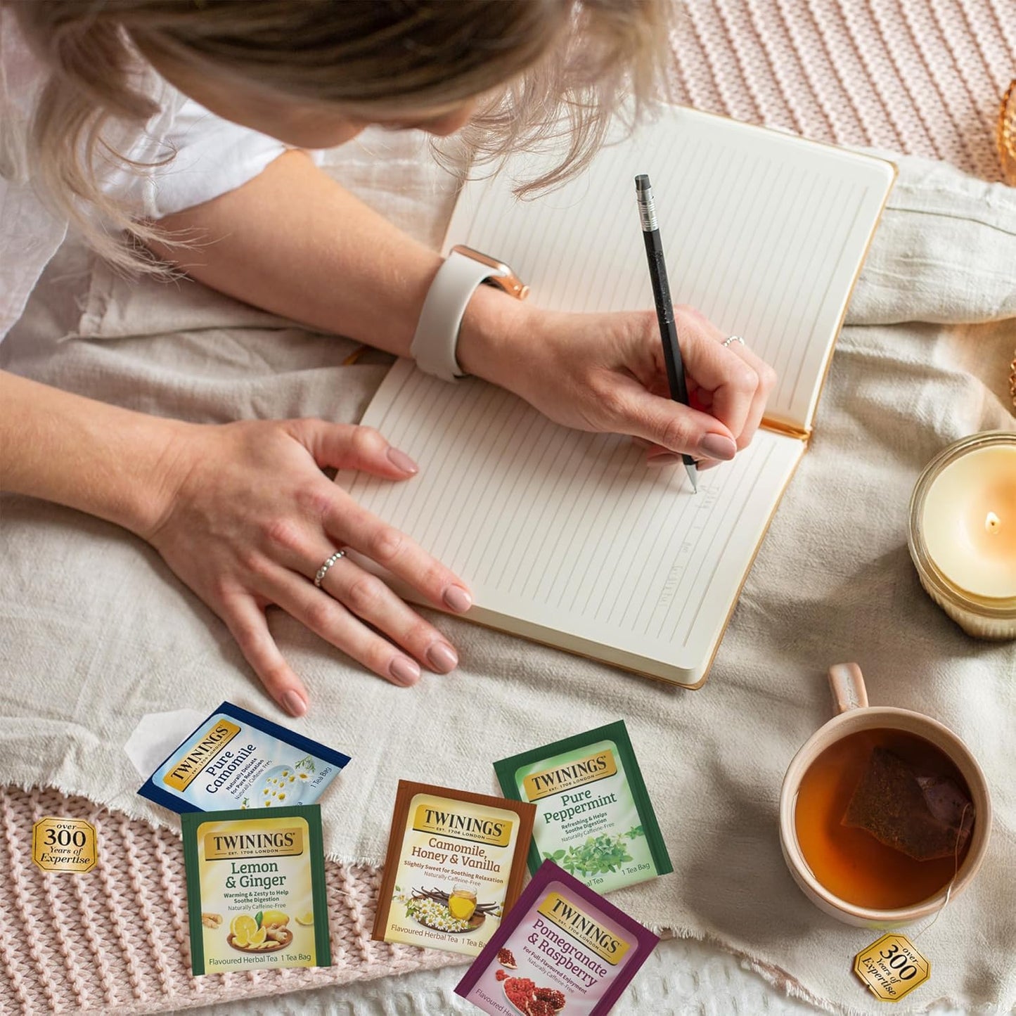 Twinings Wild Berries Herbal Tea Individually Wrapped Bags, 20 Count (Pack of 1), Full-Flavoured, Naturally Caffeine-Free, Enjoy Hot or Iced, 20 Teabags