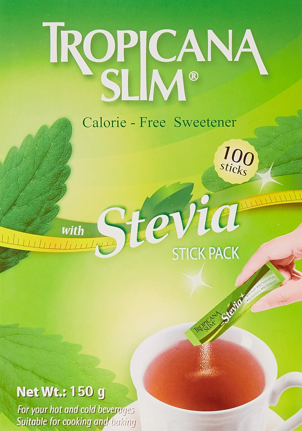 Tropicana slim Local Salt Stevia 100 Free of Thermal Carriers