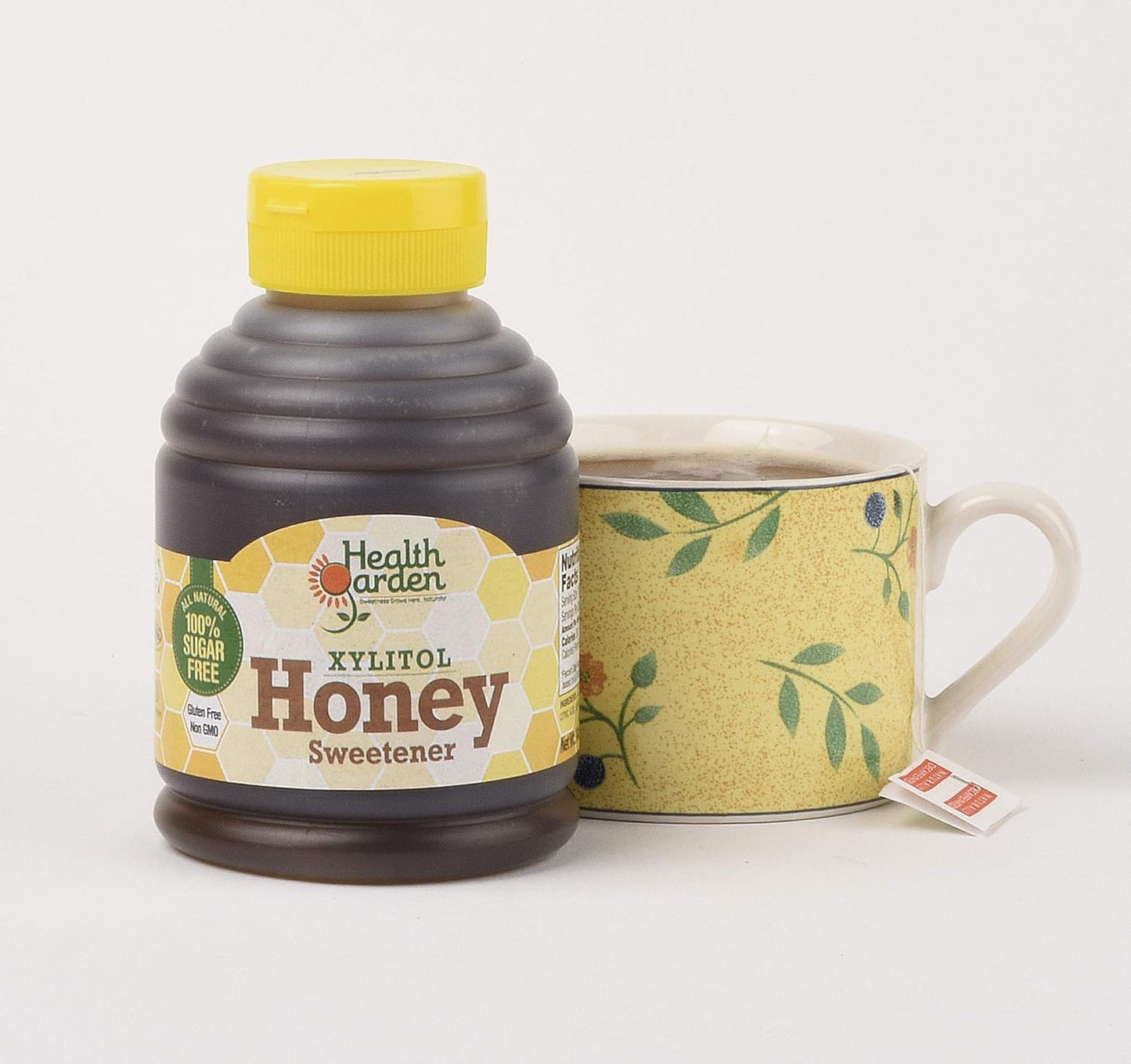 Health Garden Birch Xylitol Sugar Free Honey - Non GMO - Kosher - Made in the U.S.A. (14 oz)