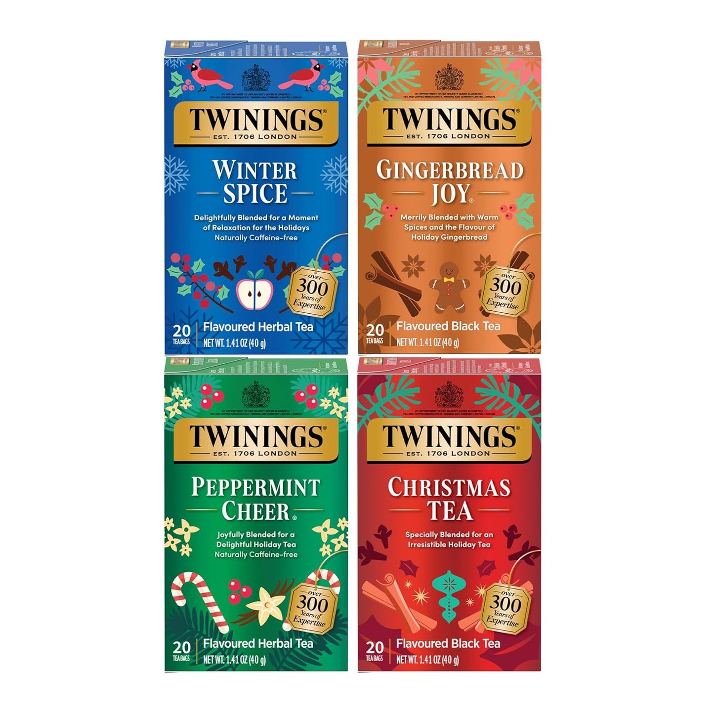 Twinings Mango & Pineapple Herbal Tea Individually Wrapped Bags, 20 Count (Pack of 6), Naturally Caffeine-Free, Enjoy Hot or Iced, 120 Teabags