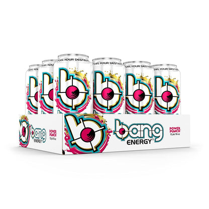 Bang Energy Nectarine Blueberry, Sugar-Free Energy Drink , 16-Ounce.