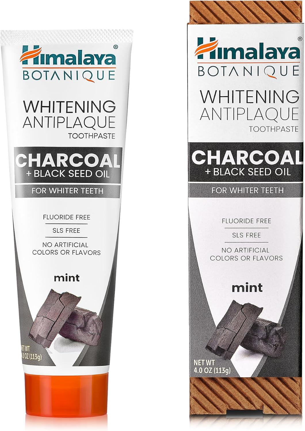 Himalaya Botanique Turmeric Whitening Antiplaque Toothpaste, Mint, 2 Pack