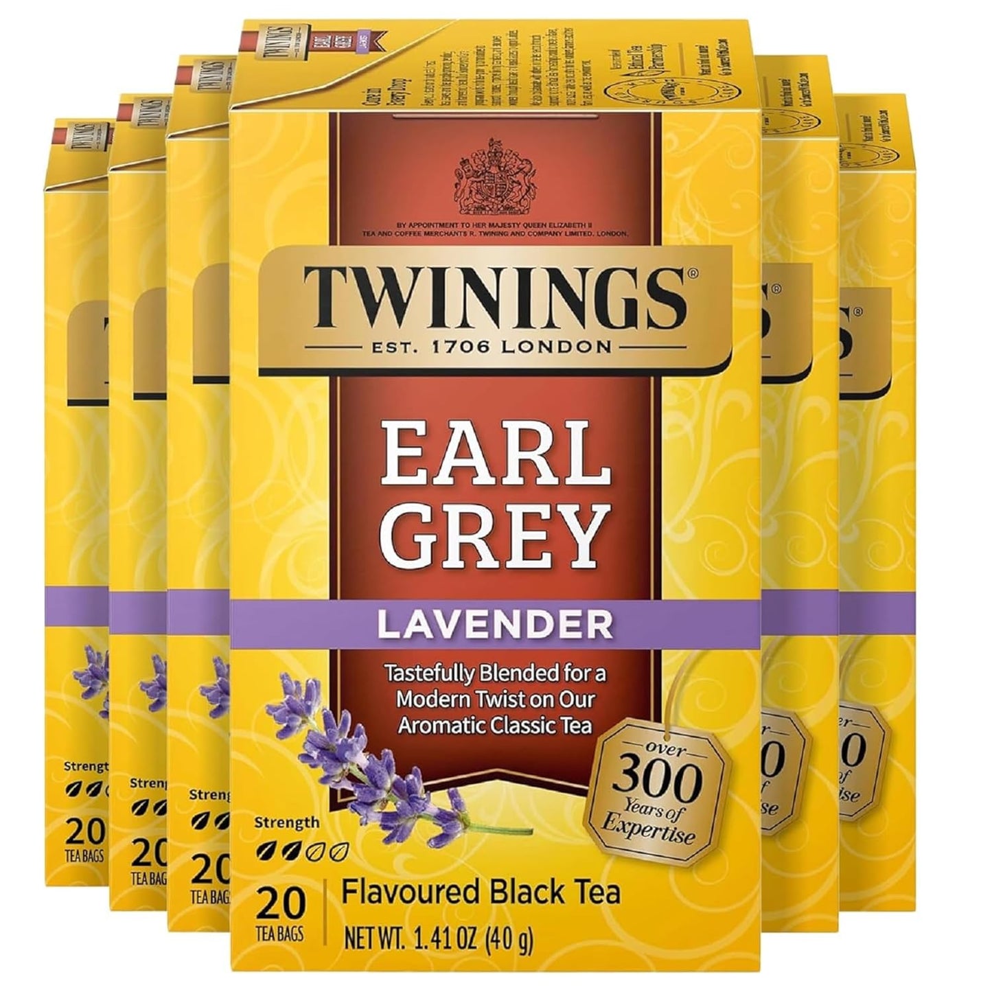 Twinings Mango & Pineapple Herbal Tea Individually Wrapped Bags, 20 Count (Pack of 6), Naturally Caffeine-Free, Enjoy Hot or Iced, 120 Teabags