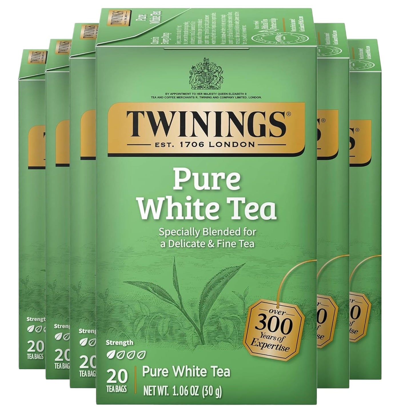Twinings Mango & Pineapple Herbal Tea Individually Wrapped Bags, 20 Count (Pack of 6), Naturally Caffeine-Free, Enjoy Hot or Iced, 120 Teabags