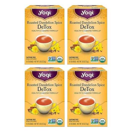 Yogi Tea Roasted Dandelion Spice DeTox Tea - 16 Tea Bags per