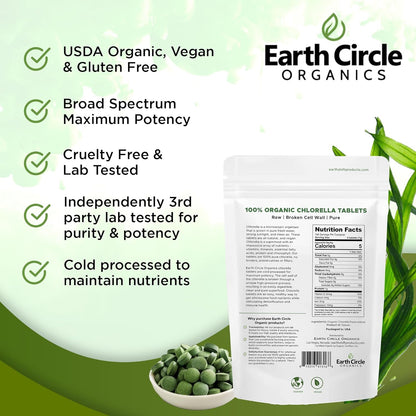 EARTH CIRCLE ORGANICS Earth Circle Organics Chlorella Tablets, Og1