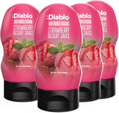 Diablo Dessert Sauce | No Added Sugar | Gluten Free | Diabetic Friendly | Hamper Available - Perfect for Gifting | 355g