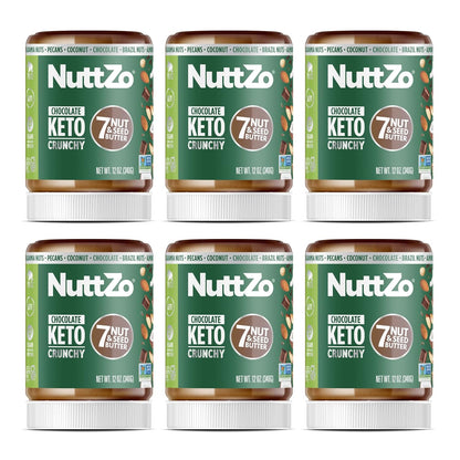 NuttZo Coconut Almond Keto Mixed Nut and Seed Butter | 7 Nuts & Seeds Blend, Keto-Friendly, Gluten-Free, Vegan, Kosher | No Added Sugar or Oil, 2g Net Carbs | 12oz Jar