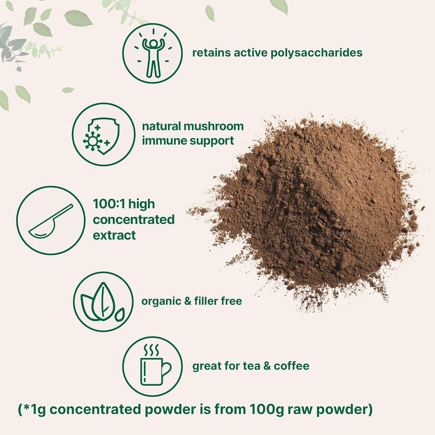 Micro Ingredients Organic Reishi Mushroom Extract, 16 oz | 100:1 Red Reishi | Supports Immunity, Mood & Stress Relief | Great for Tea, Tonic & Daily Rituals | Non-GMO, Vegan Friendly