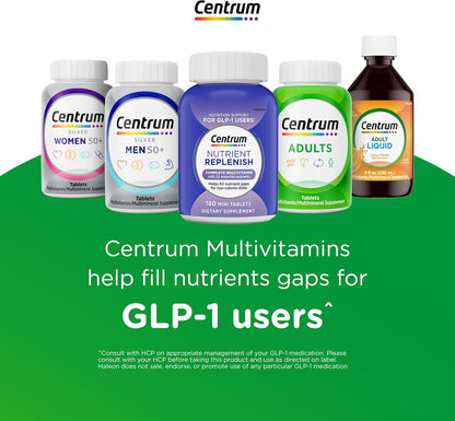 Centrum Silver Women's Multivitamin for Women 50 Plus, Multivitamin/Multimineral Supplement with Vitamin D3, B Vitamins, Non-GMO Ingredients, Supports Memory and Cognition in Older Adults - 100 Ct