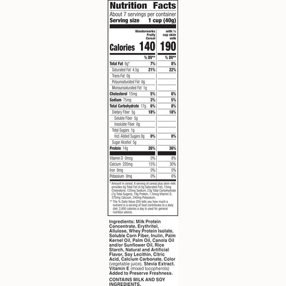 Chocolate Wonderworks Keto Friendly Breakfast Cereal, Keto Friendly Snack, 1g sugar, 10.2 oz