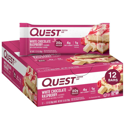 Quest Nutrition Apple Pie Protein Bar, 20g Protein, 4g Net Carbs, 2g Sugar, Gluten Free, Keto Friendly, 12 Count