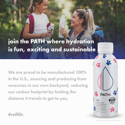 PATH Still Water Ultra-Purified, pH-Balanced, Locally Sourced – PAW Patrol Edition Aluminum Bottle – BPA-Free, Reusable, Infinitely Recyclable 16.9 fl oz