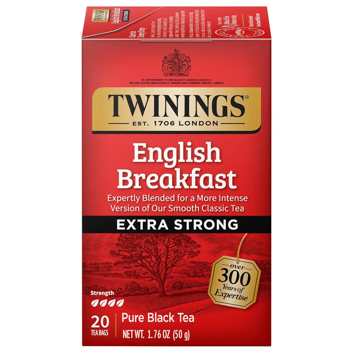 Twinings Wild Berries Herbal Tea Individually Wrapped Bags, 20 Count (Pack of 1), Full-Flavoured, Naturally Caffeine-Free, Enjoy Hot or Iced, 20 Teabags
