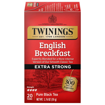 Twinings Mango & Pineapple Herbal Tea Individually Wrapped Bags, 20 Count (Pack of 6), Naturally Caffeine-Free, Enjoy Hot or Iced, 120 Teabags