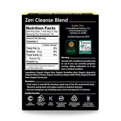 Buddha Teas - Chaga Tea - Organic Herbal Tea - For Cognitive Balance & Overall Health - With Chaga Mushroom, Antioxidants & B Vitamins - Caffeine Free - OU Kosher - 18 Tea Bags (Pack of 1)