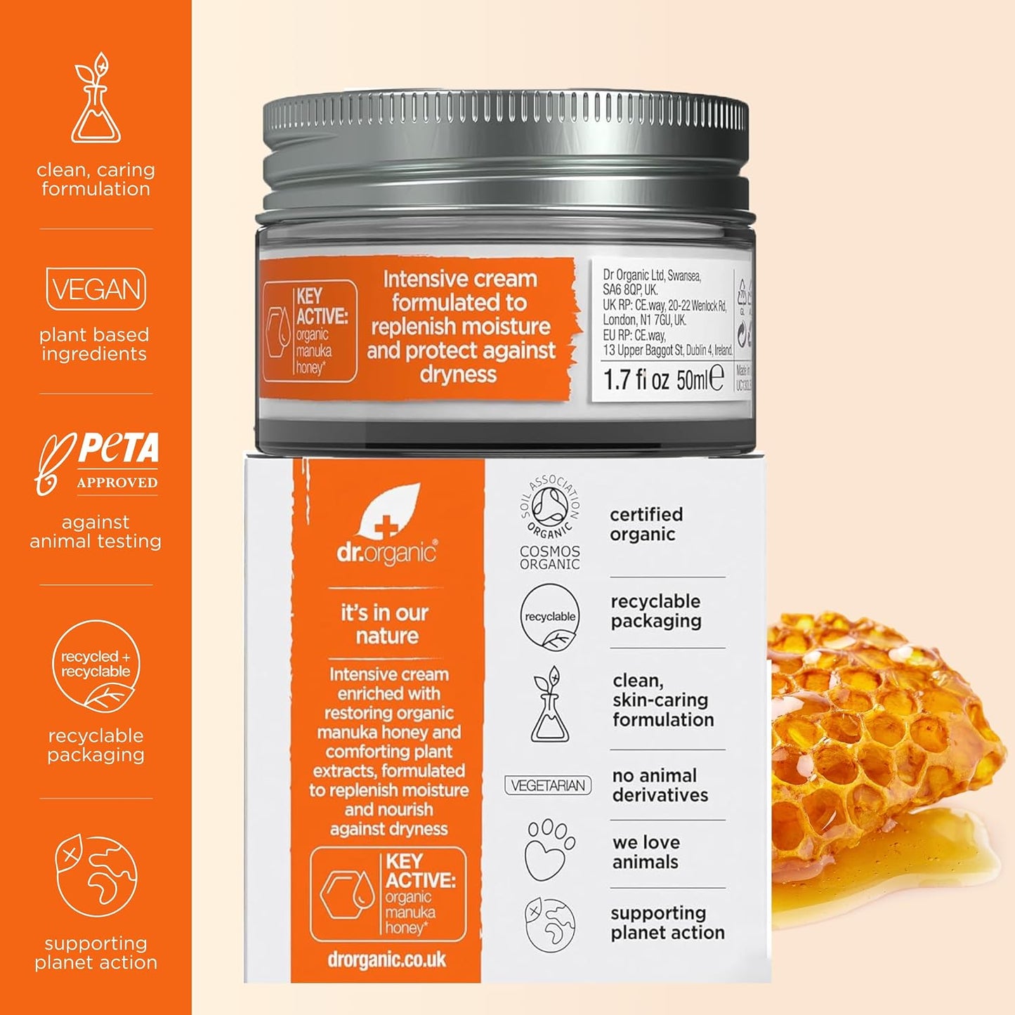 Organic Manuka Honey Rescue Cream