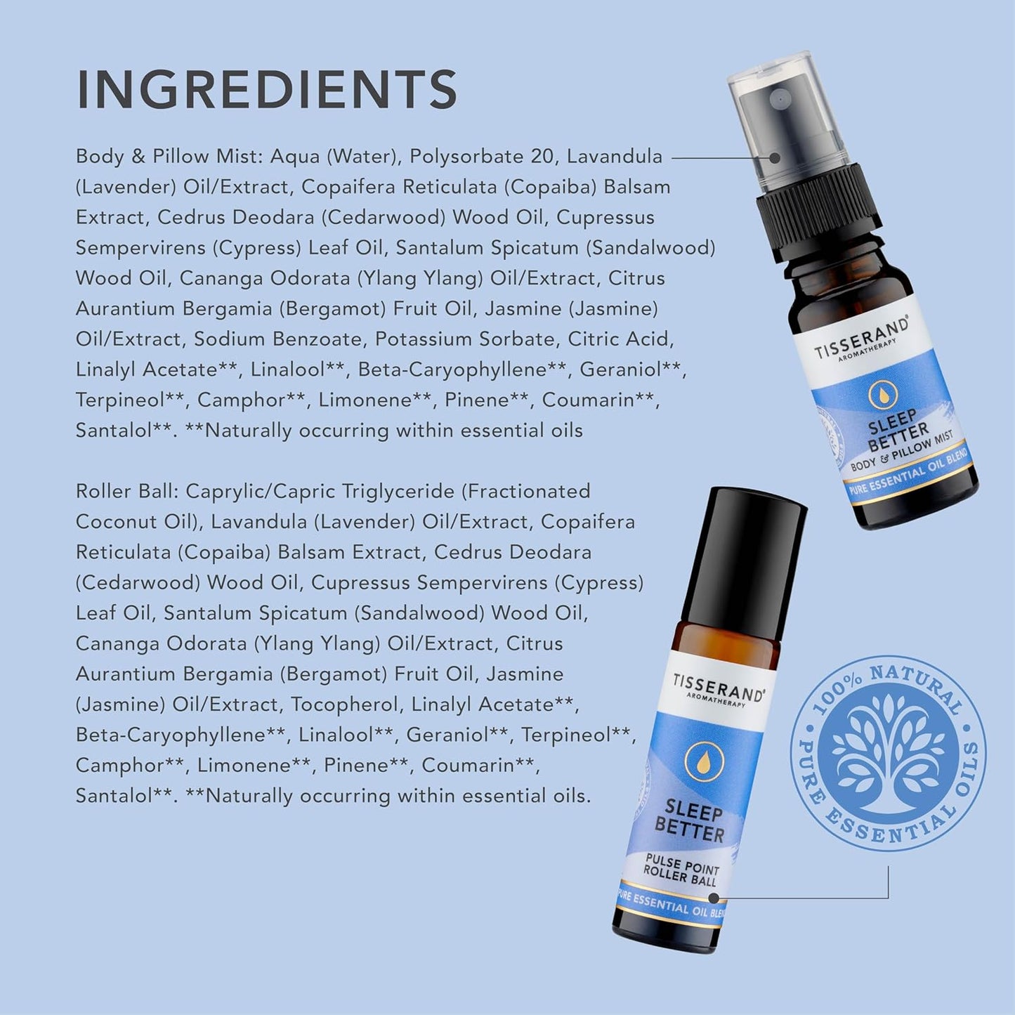 Tisserand Sleep Routine Kit - Mini Mist & Roller Ball