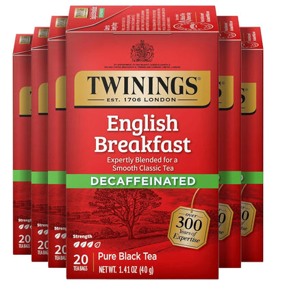 Twinings Mango & Pineapple Herbal Tea Individually Wrapped Bags, 20 Count (Pack of 6), Naturally Caffeine-Free, Enjoy Hot or Iced, 120 Teabags