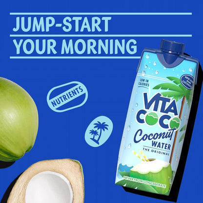 Vita Coco Pure Coconut Water Multipack 250ml Naturally Hydrating, Packed With Electrolytes, Gluten Free, Full Of Vitamin C & Potassium