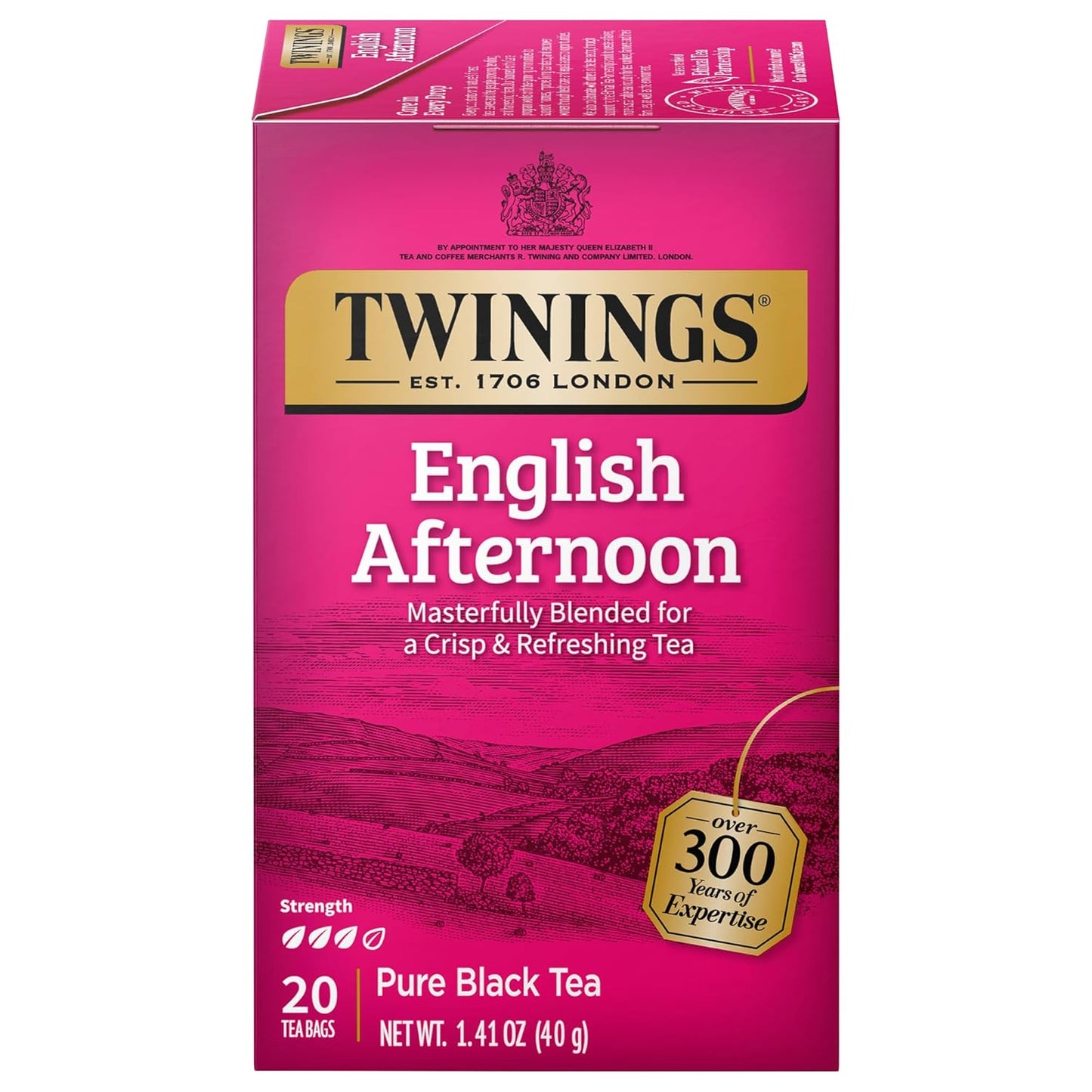 Twinings Wild Berries Herbal Tea Individually Wrapped Bags, 20 Count (Pack of 1), Full-Flavoured, Naturally Caffeine-Free, Enjoy Hot or Iced, 20 Teabags