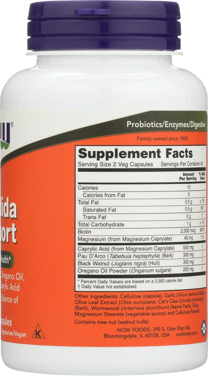 NOW Candida Support, 90 Count (Pack of 2)
