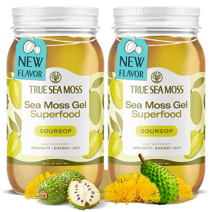 TrueSeaMoss Sea Moss Gel – Limited Edition – Made in USA – Wildcrafted Seamoss, Fresh Fruits & Sea Vegetables – Cherry, Pack of 1 (Labels May Vary)