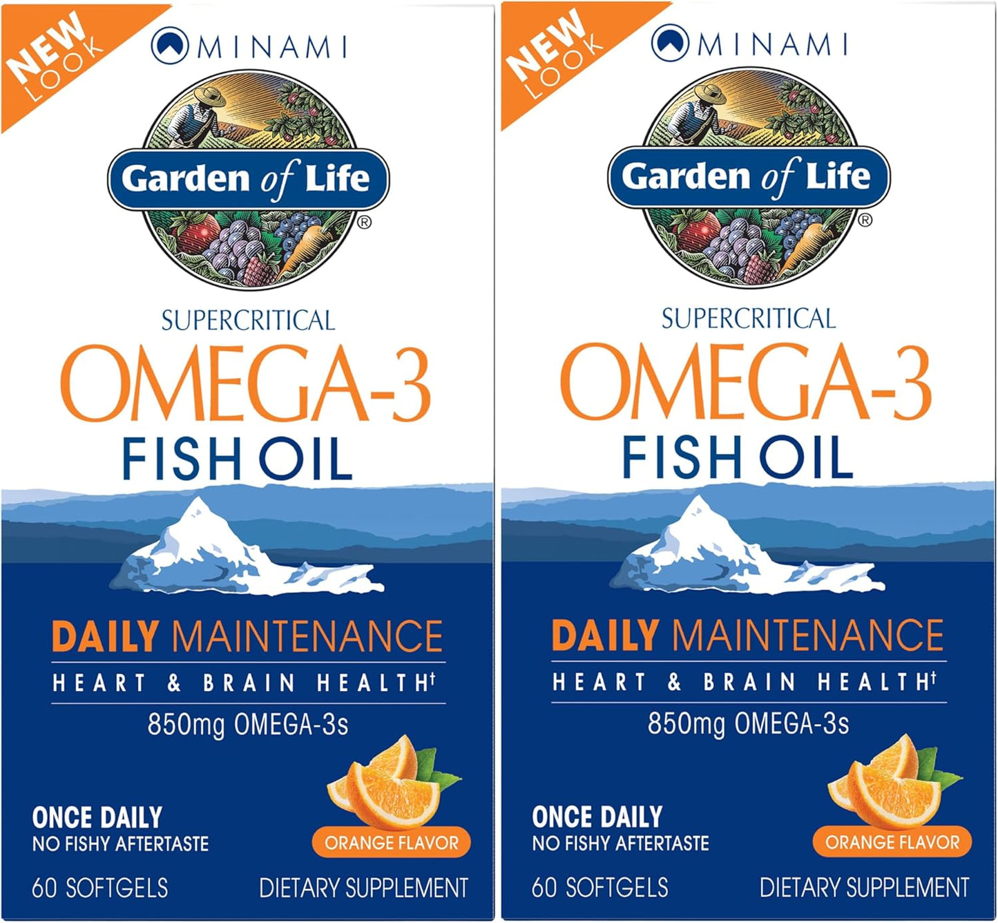 Garden of Life Minami Nutrition, Supercritical Omega-3 Fish Oil, Orange, 60 Softgels
