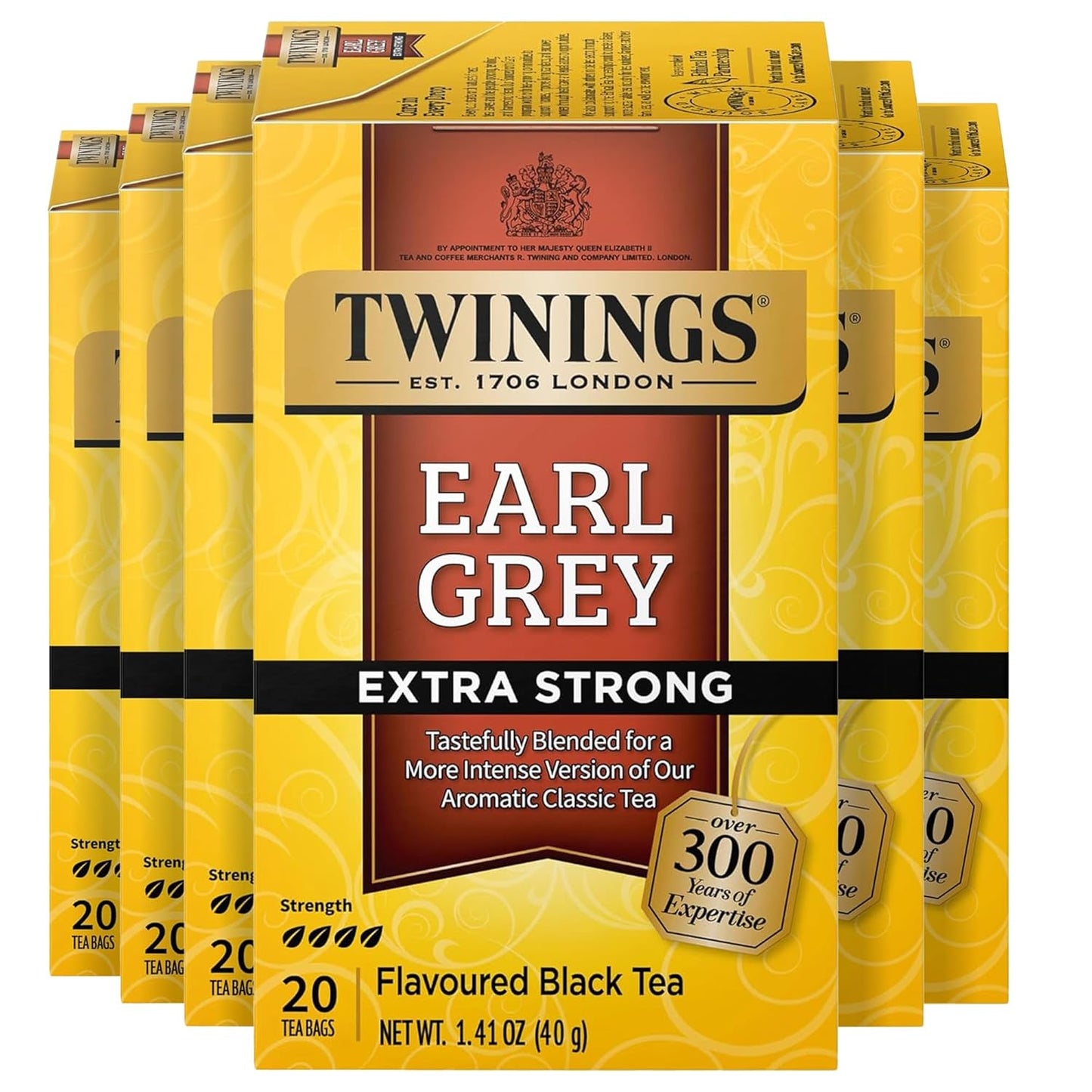 Twinings Mango & Pineapple Herbal Tea Individually Wrapped Bags, 20 Count (Pack of 6), Naturally Caffeine-Free, Enjoy Hot or Iced, 120 Teabags
