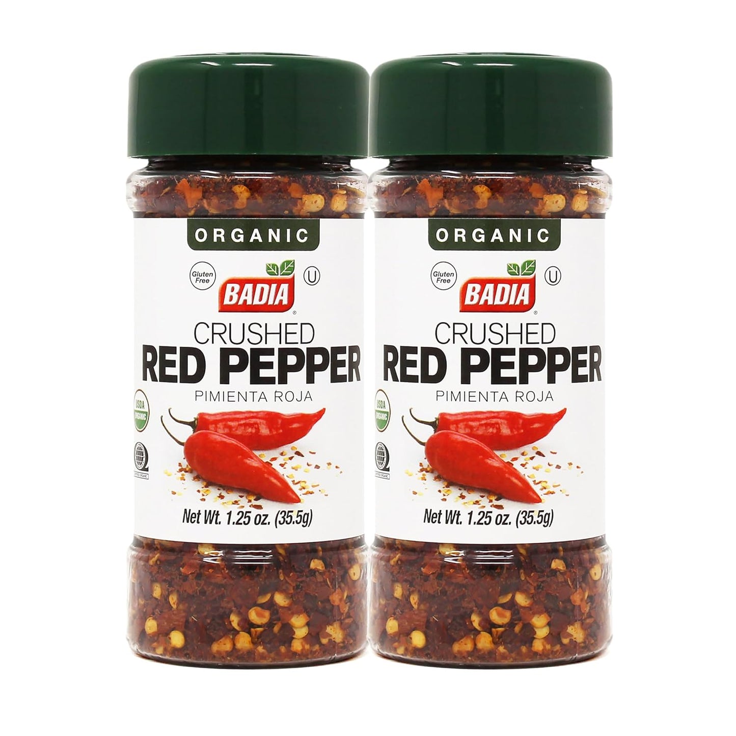 Badia Organic Crushed Red Pepper, 1.25 oz - Palatize Pack of 1