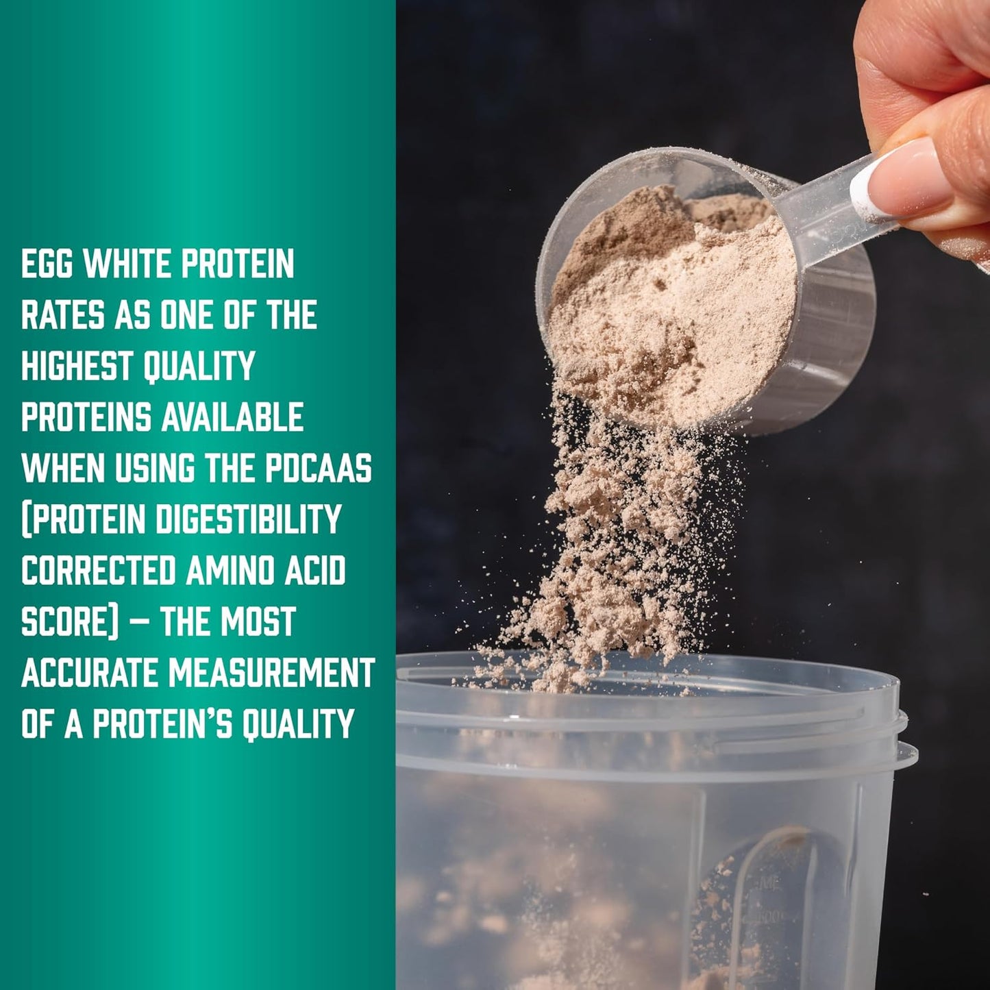NOW Foods Sports Nutrition, Egg White Protein, 16 g With BCAAs, Unflavored Powder, 1.2-Pound