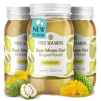 TrueSeaMoss Sea Moss Gel – Limited Edition – Made in USA – Wildcrafted Seamoss, Fresh Fruits & Sea Vegetables – Cherry, Pack of 1 (Labels May Vary)