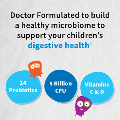 Garden of Life-Dr. Formulated Probiotics Organic Kids-Strawberry Banana-Acidophilus and Probiotic Promotes Immune System,Digestive Health-Gluten,Dairy,Soy-Free,No Sugar Added-Chewables (30 Count)