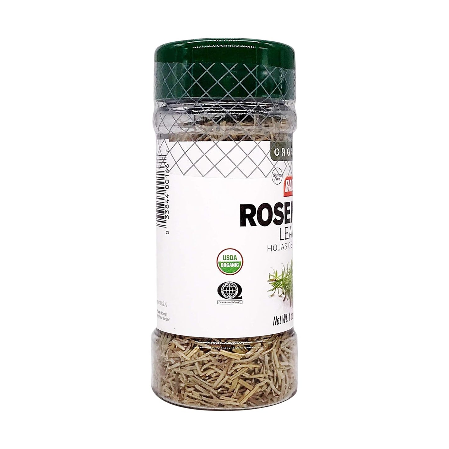 BADIA SPICES Organic Rosemary Leaves, 1 OZ