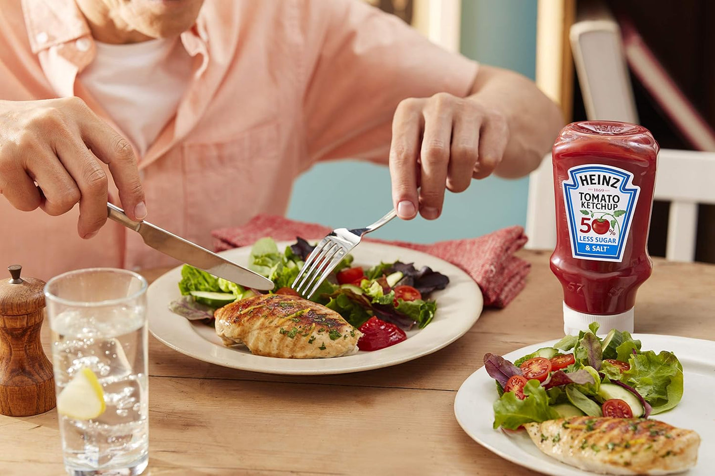Heinz Tomato Ketchup 50% Less Sugar & Salt 800ml