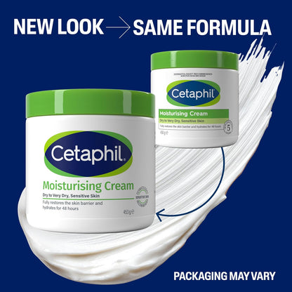 Cetaphil Body Moisturiser, 453g, Moisturising Cream For Dry to Very Dry, Sensitive Skin, With Niacinamide & Vitamin E
