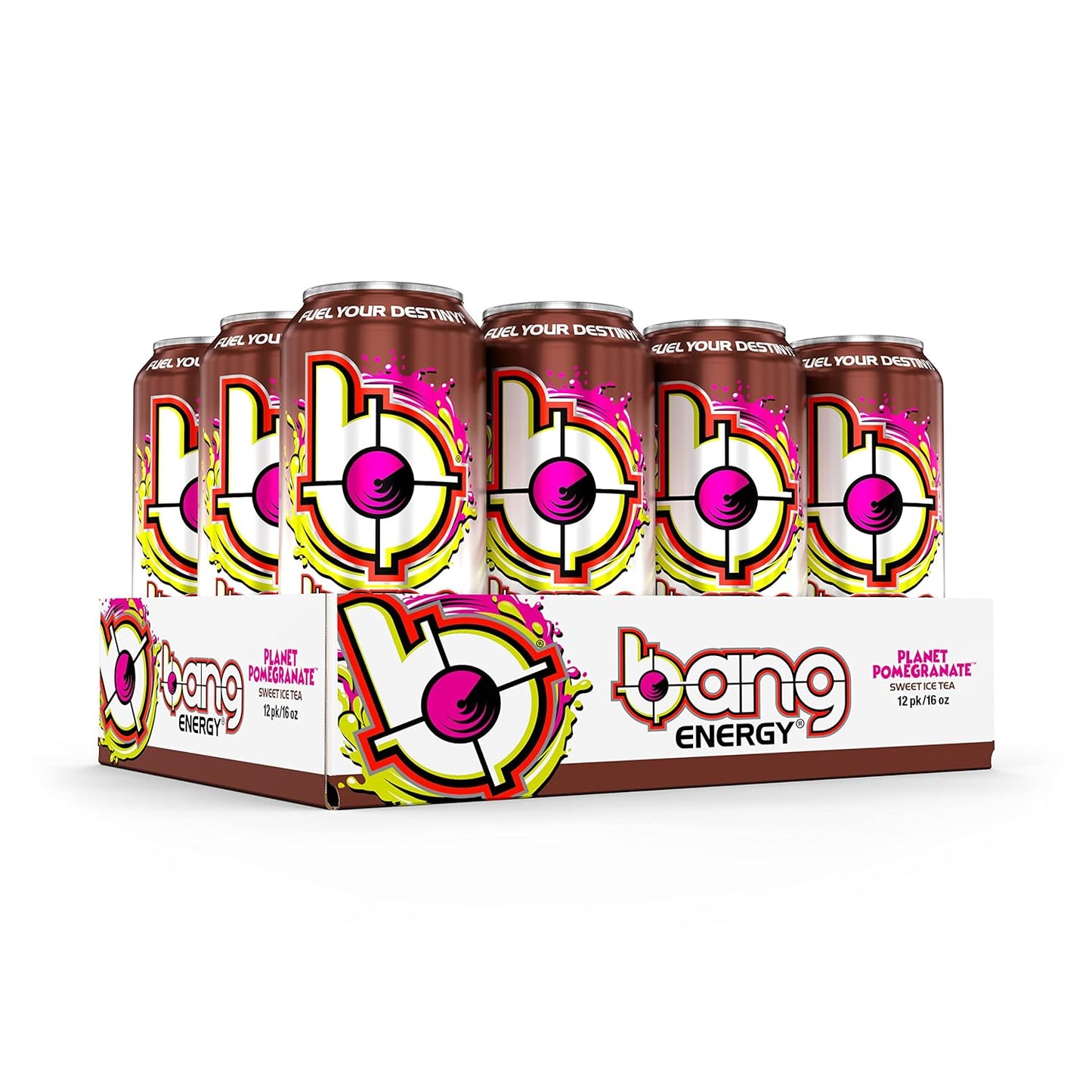 Bang Energy Nectarine Blueberry, Sugar-Free Energy Drink , 16-Ounce.