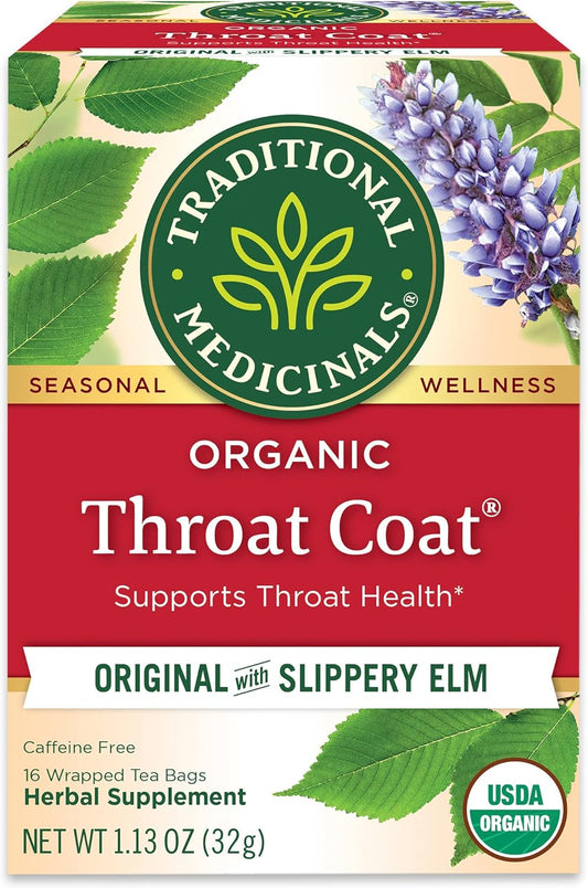 Traditional Medicinals Throat Coat Tea, Original - 16 Tea Bags