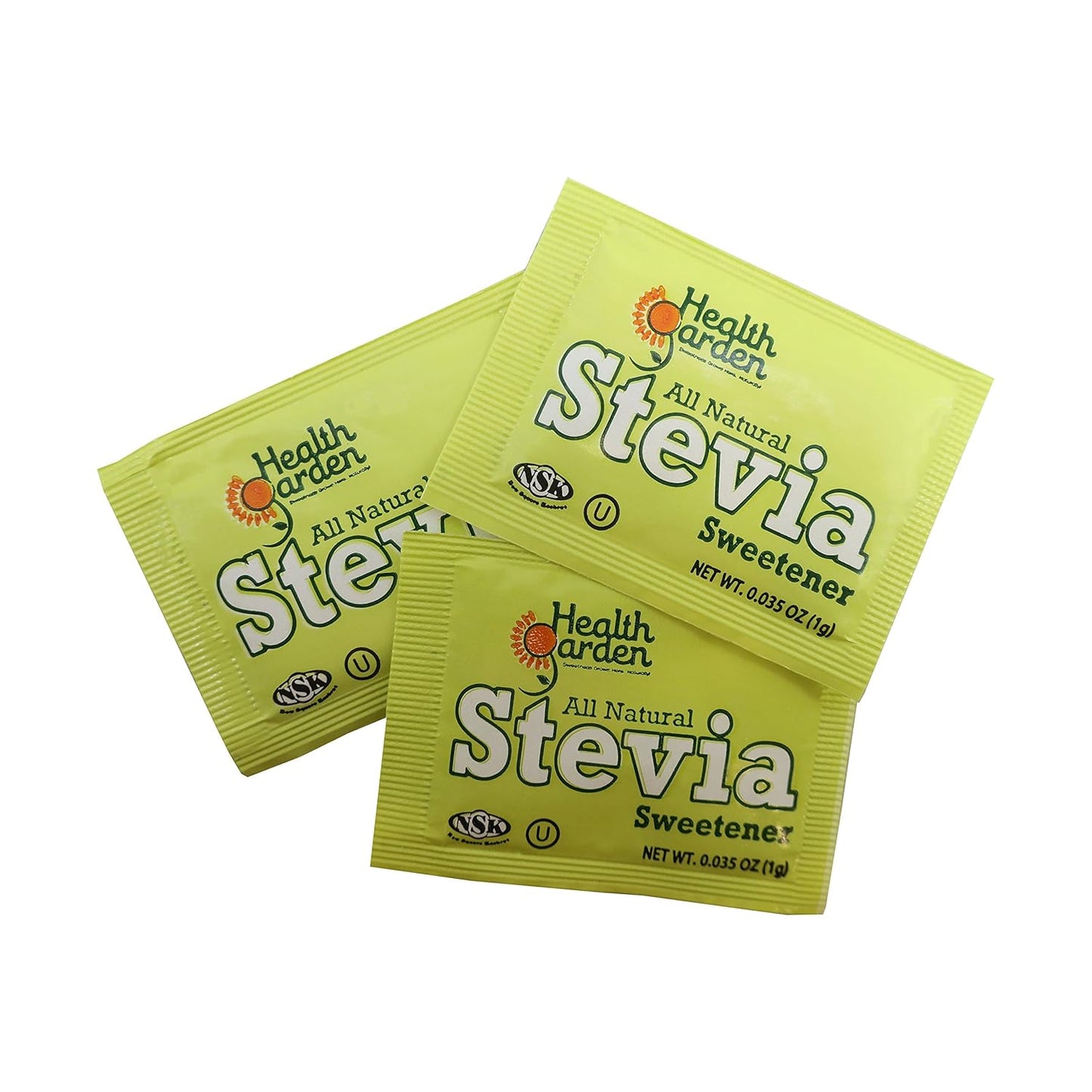 Health Garden Stevia Sweetener Powder - All Natural - Kosher - Gluten and Sugar Free - Keto Friendly (100 Packets)