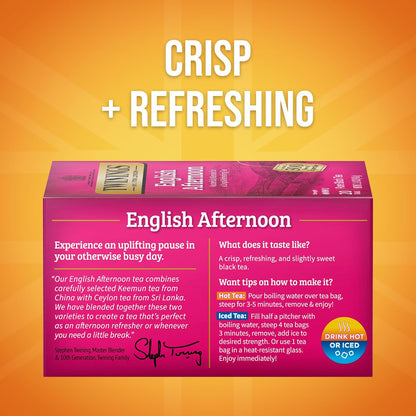 Twinings Wild Berries Herbal Tea Individually Wrapped Bags, 20 Count (Pack of 1), Full-Flavoured, Naturally Caffeine-Free, Enjoy Hot or Iced, 20 Teabags