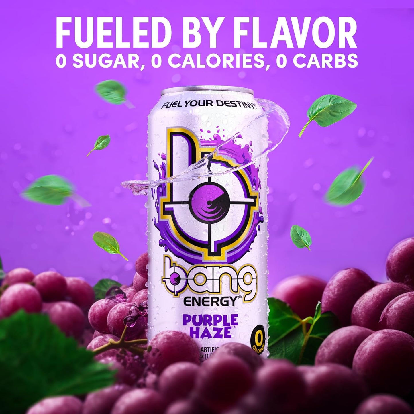 Bang Energy Nectarine Blueberry, Sugar-Free Energy Drink , 16-Ounce.