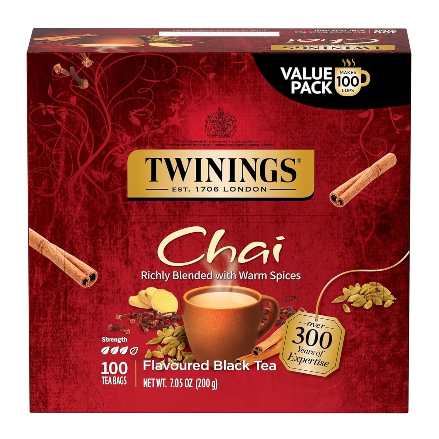 Twinings Mango & Pineapple Herbal Tea Individually Wrapped Bags, 20 Count (Pack of 6), Naturally Caffeine-Free, Enjoy Hot or Iced, 120 Teabags