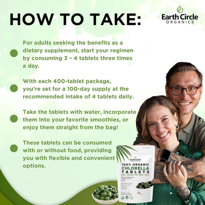 EARTH CIRCLE ORGANICS Earth Circle Organics Chlorella Tablets, Og1