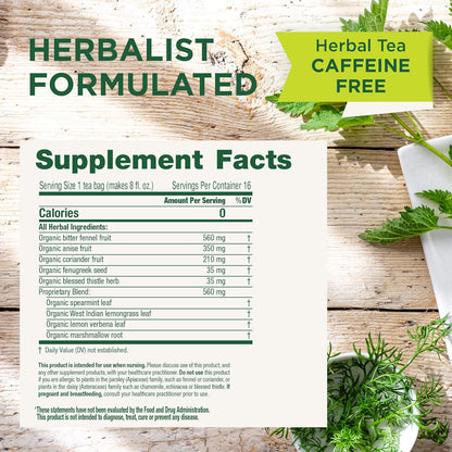 Traditional Medicinals Tea, Organic Healthy Cycle, Supports Healthy Menstrual Cycles, Includes Spearmint,16 Tea Bags