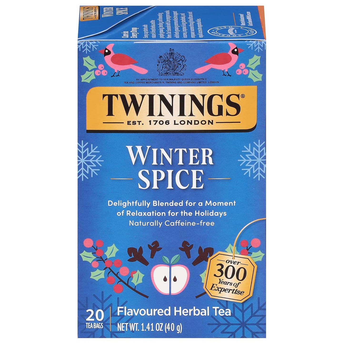 Twinings Mango & Pineapple Herbal Tea Individually Wrapped Bags, 20 Count (Pack of 6), Naturally Caffeine-Free, Enjoy Hot or Iced, 120 Teabags