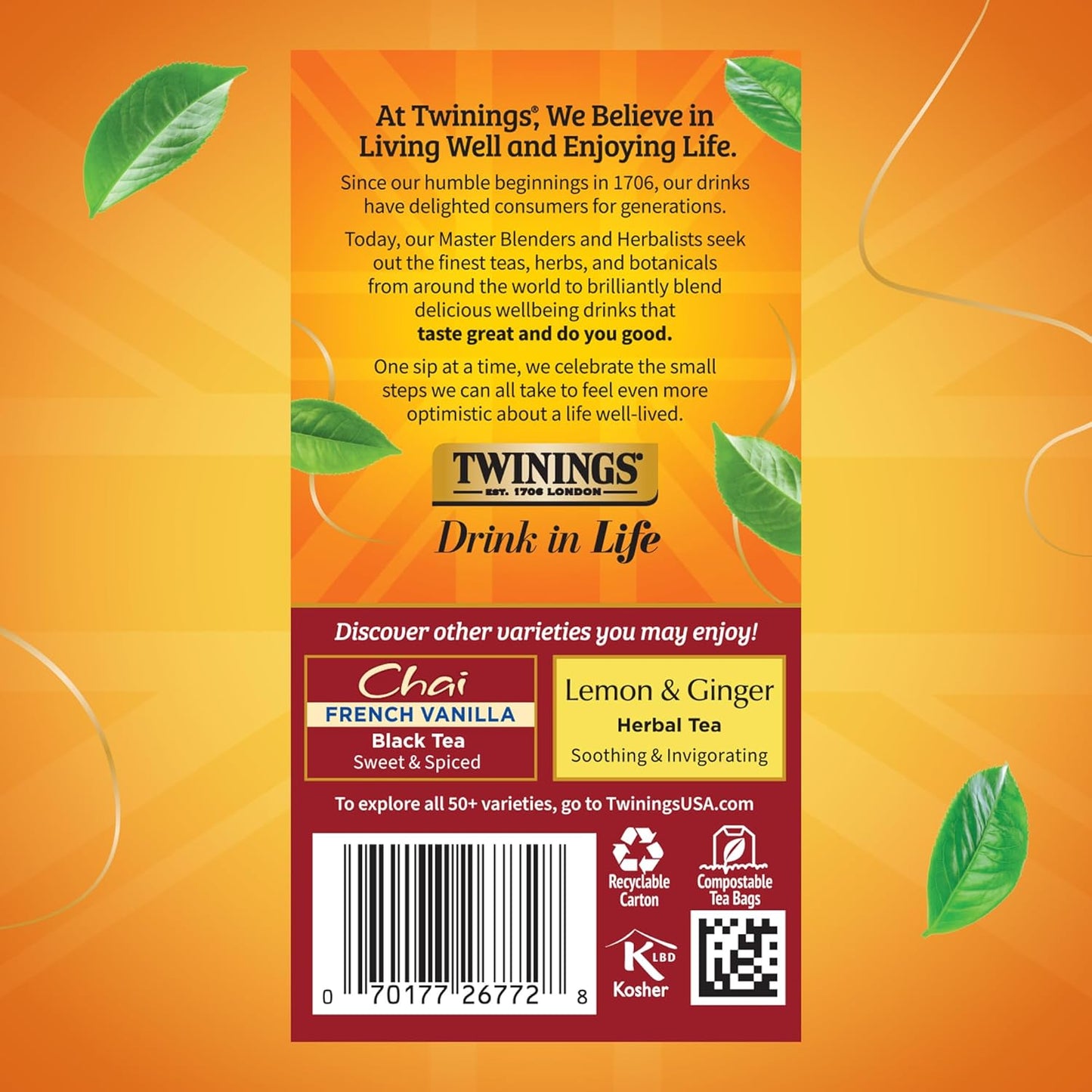 Twinings Wild Berries Herbal Tea Individually Wrapped Bags, 20 Count (Pack of 1), Full-Flavoured, Naturally Caffeine-Free, Enjoy Hot or Iced, 20 Teabags