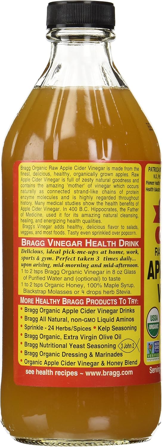 Bragg Organic Apple Cider Vinegar and Honey, 473ml