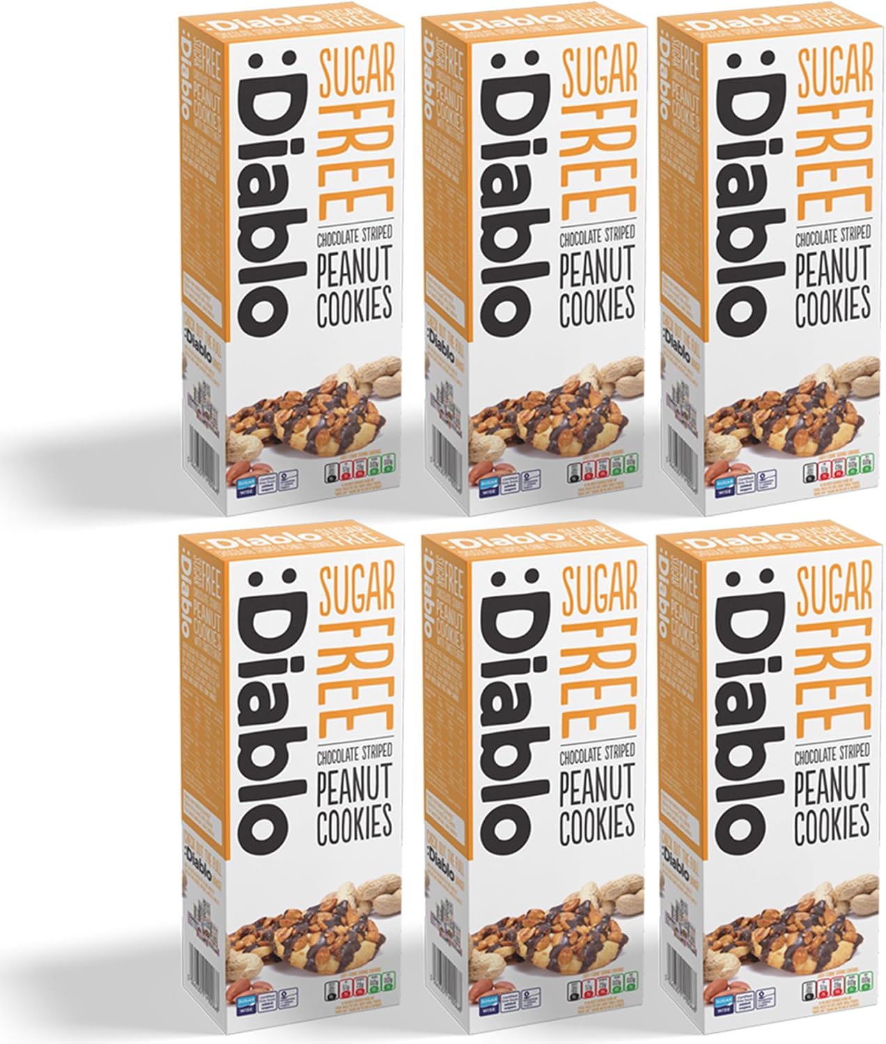 Diablo No Added Sugar Digestive Cookies – Low Sugar Snacks, Cookies Biscuits for All, Sweetened with Maltitol, Ideal for Gifting, Festive Hampers, Holiday Events & Special Occasions – 150g Pack of 1