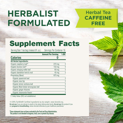 Traditional Medicinals Tea, Organic Healthy Cycle, Supports Healthy Menstrual Cycles, Includes Spearmint,16 Tea Bags